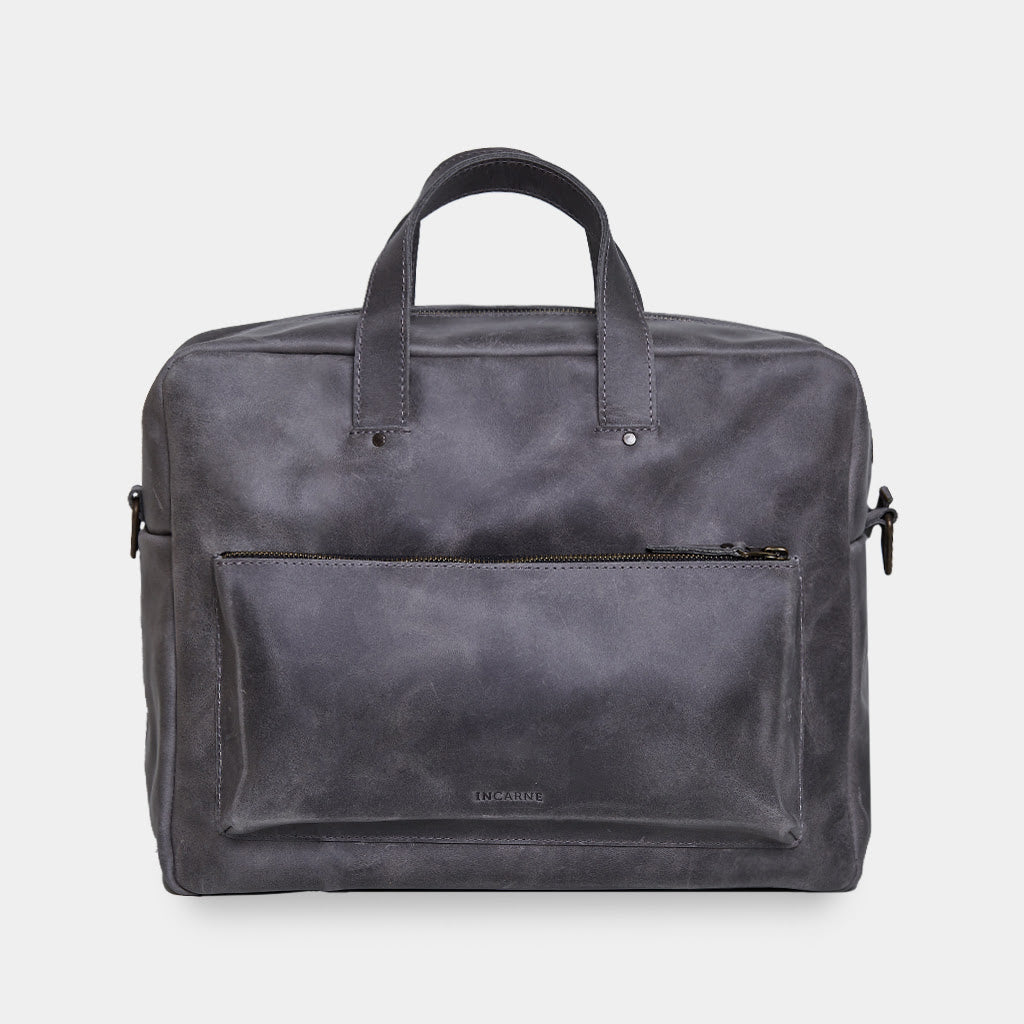 New Traveller Bolso de viaje y diario grande de piel