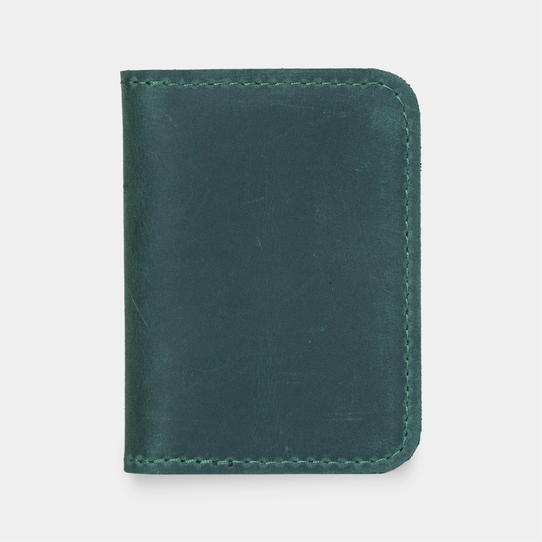 Leather holder for ID card and driver's license