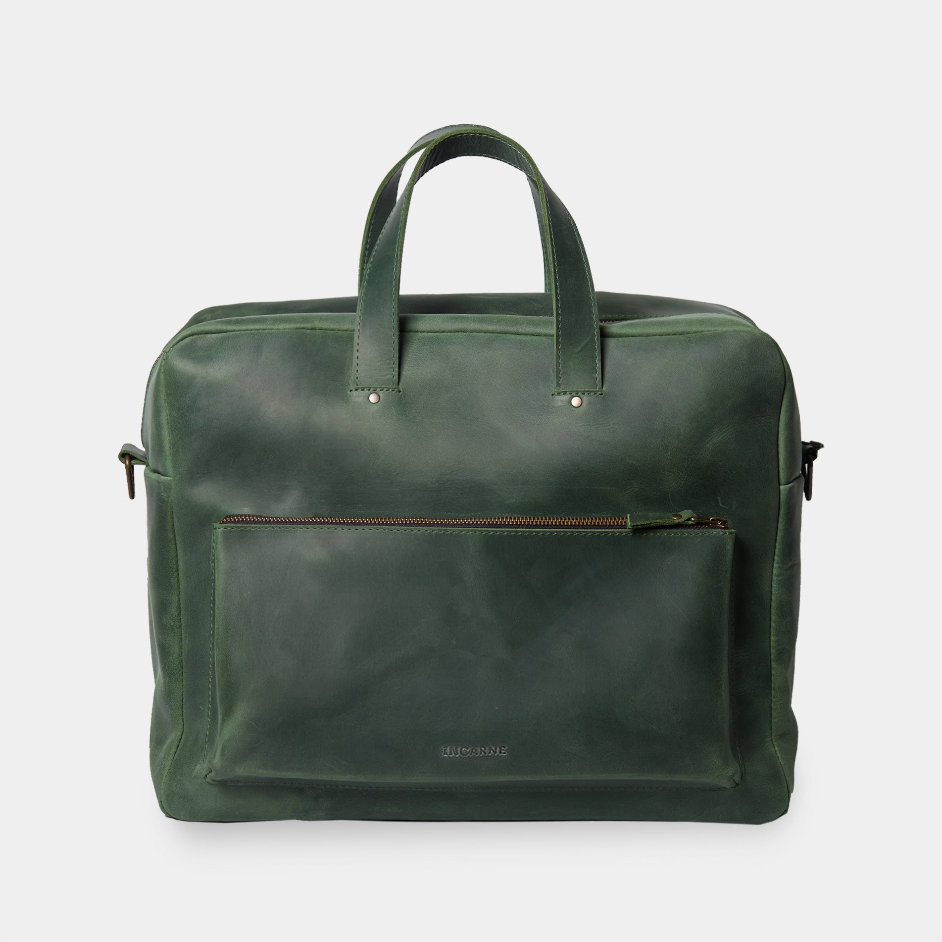 New Traveller Bolso de viaje y diario grande de piel