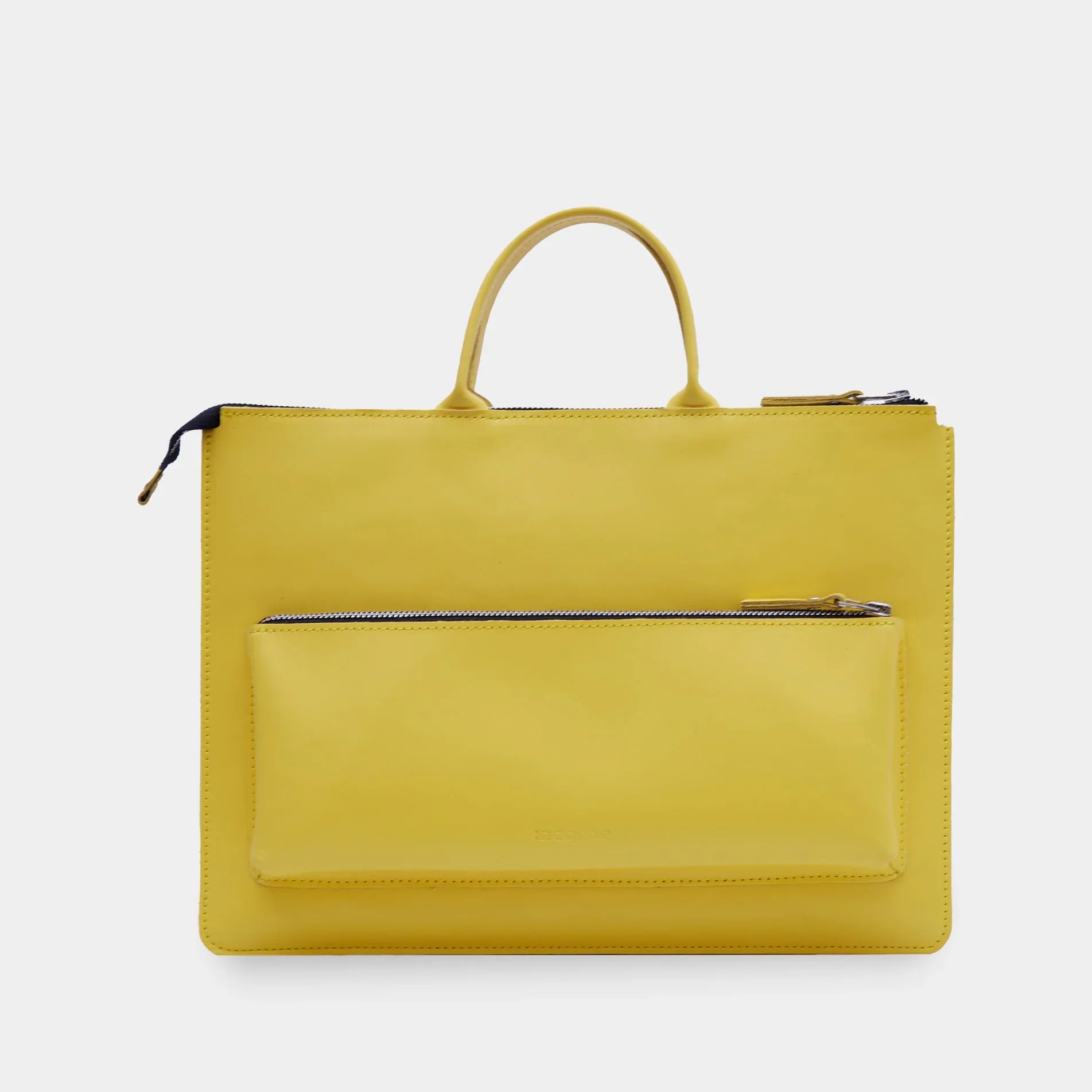 Maryland Laptop Sleeve with Handles in classic leather - INCARNE® Global