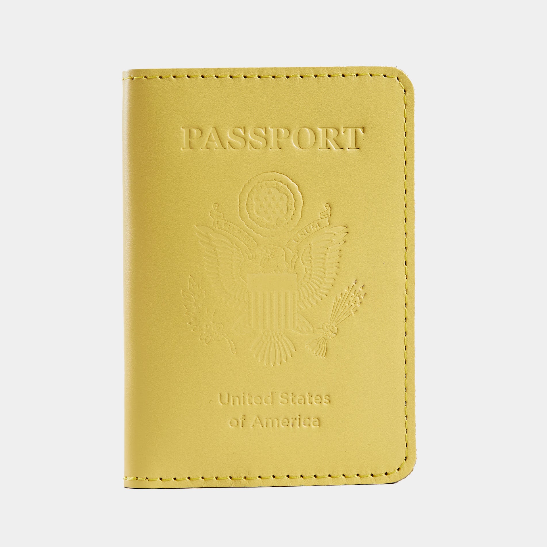 Étui pour passeport avec le grand sceau des États-Unis en cuir classique