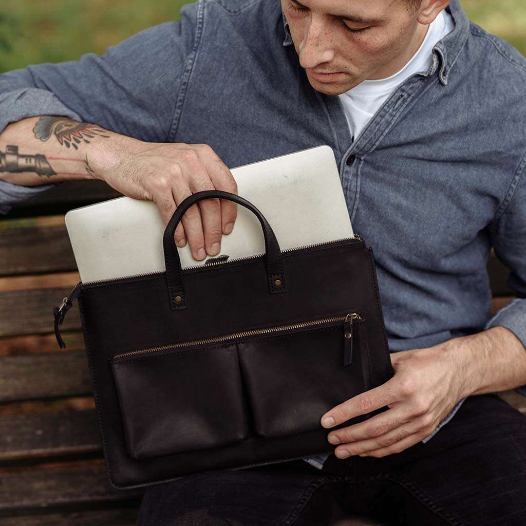 Brave Leather Laptop Sleeve
