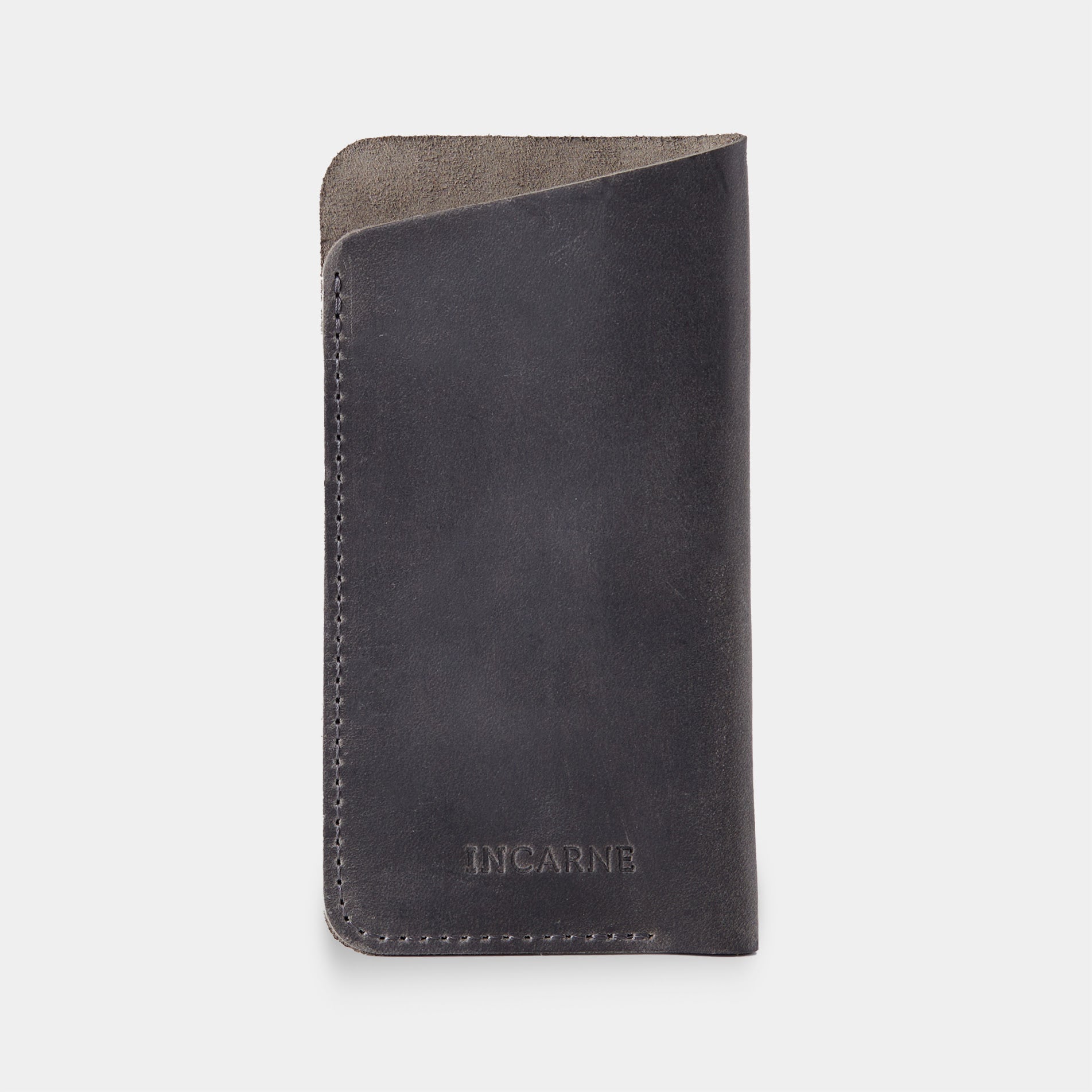 Captura de estuche de anteojos de cuero
