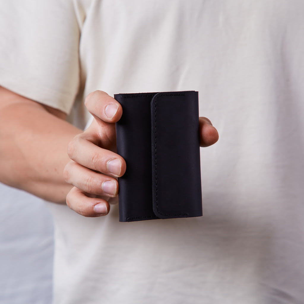 Lean Kompaktní peněženka s RFID blokováním vyrobená z vintage kůže