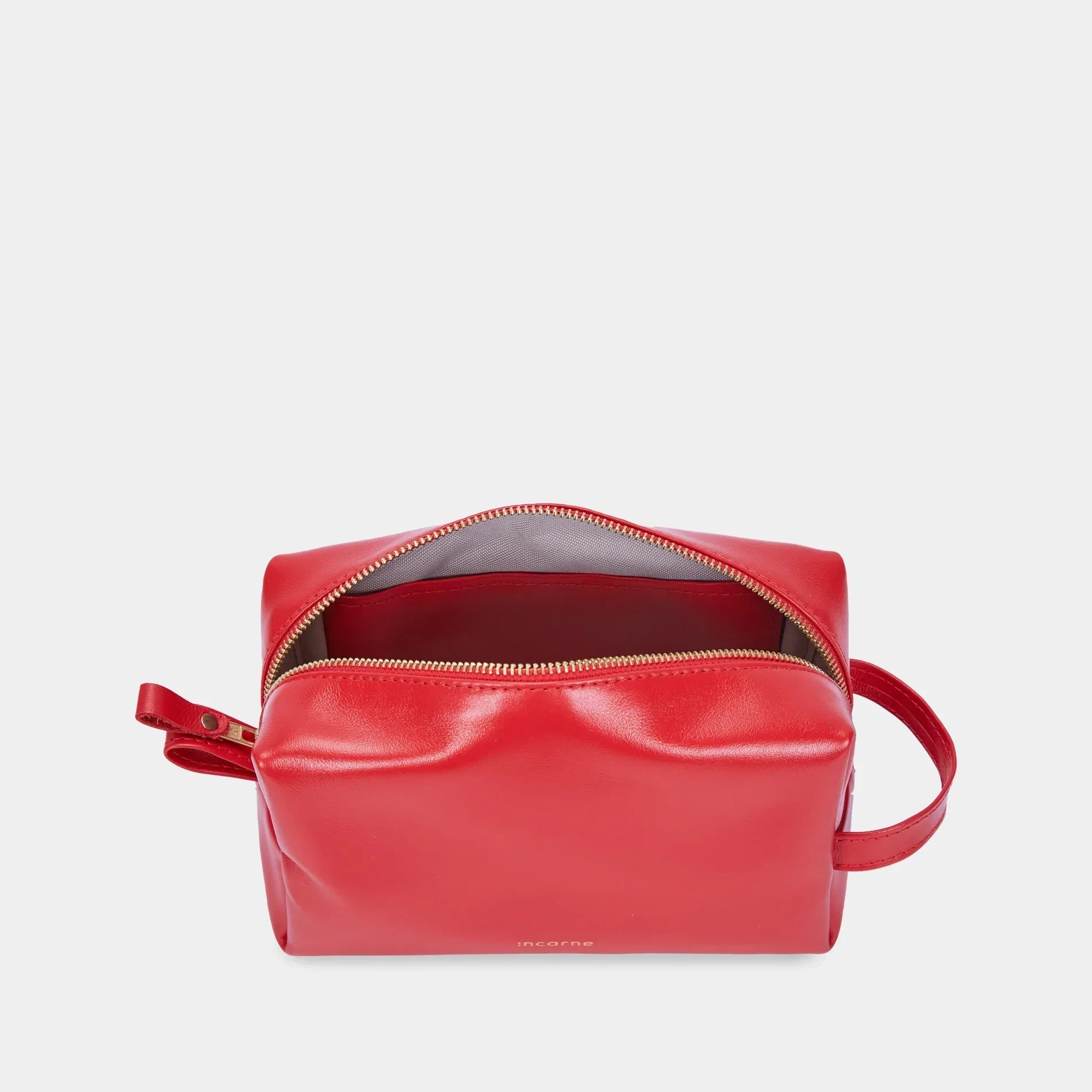mirage fahrradtaschen Leder-Geschenkset: Optimus Tasche-Rucksack und Mirage Kosmetiktasche (rot)