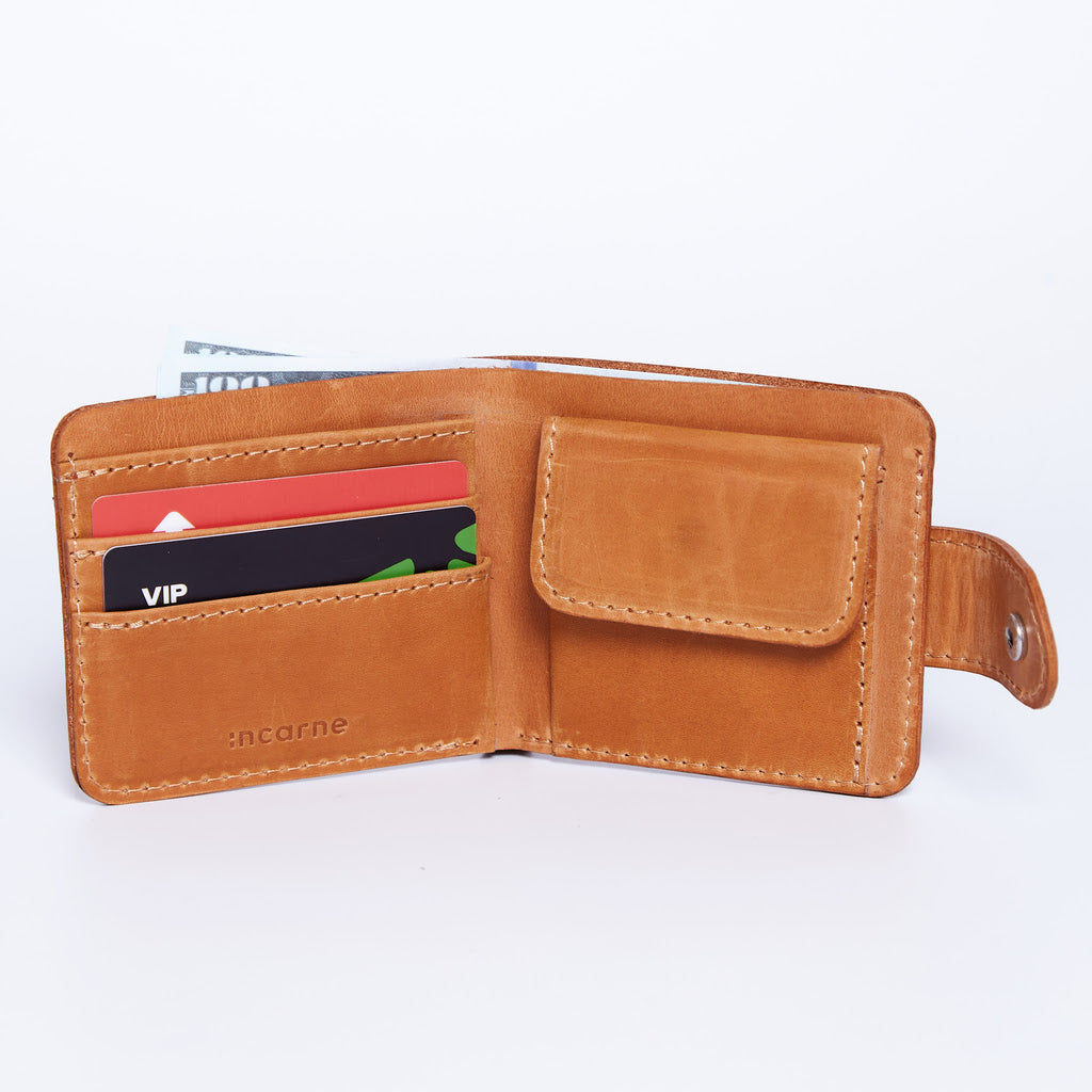 Portefeuille anti-RFID Mini Jack en cuir vintage