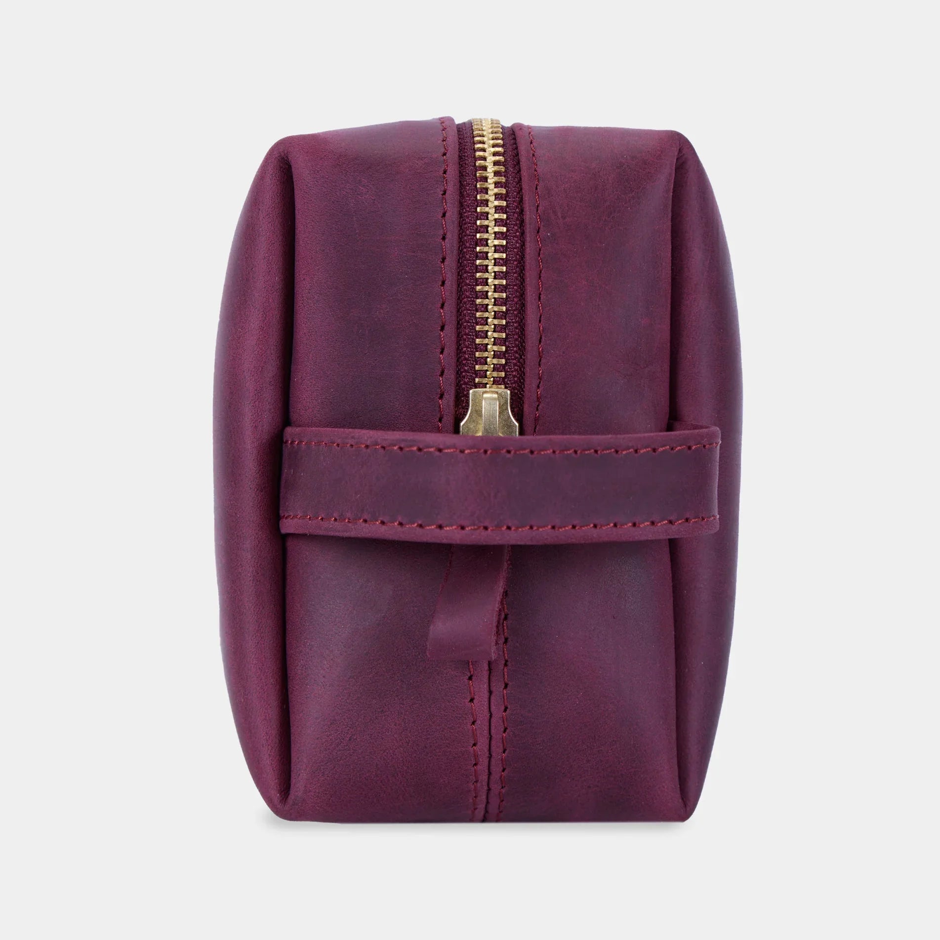 mirage fahrradtaschen Vintage-Lederset: Optimus Tasche-Rucksack und Mirage Kulturtasche (burgunder)