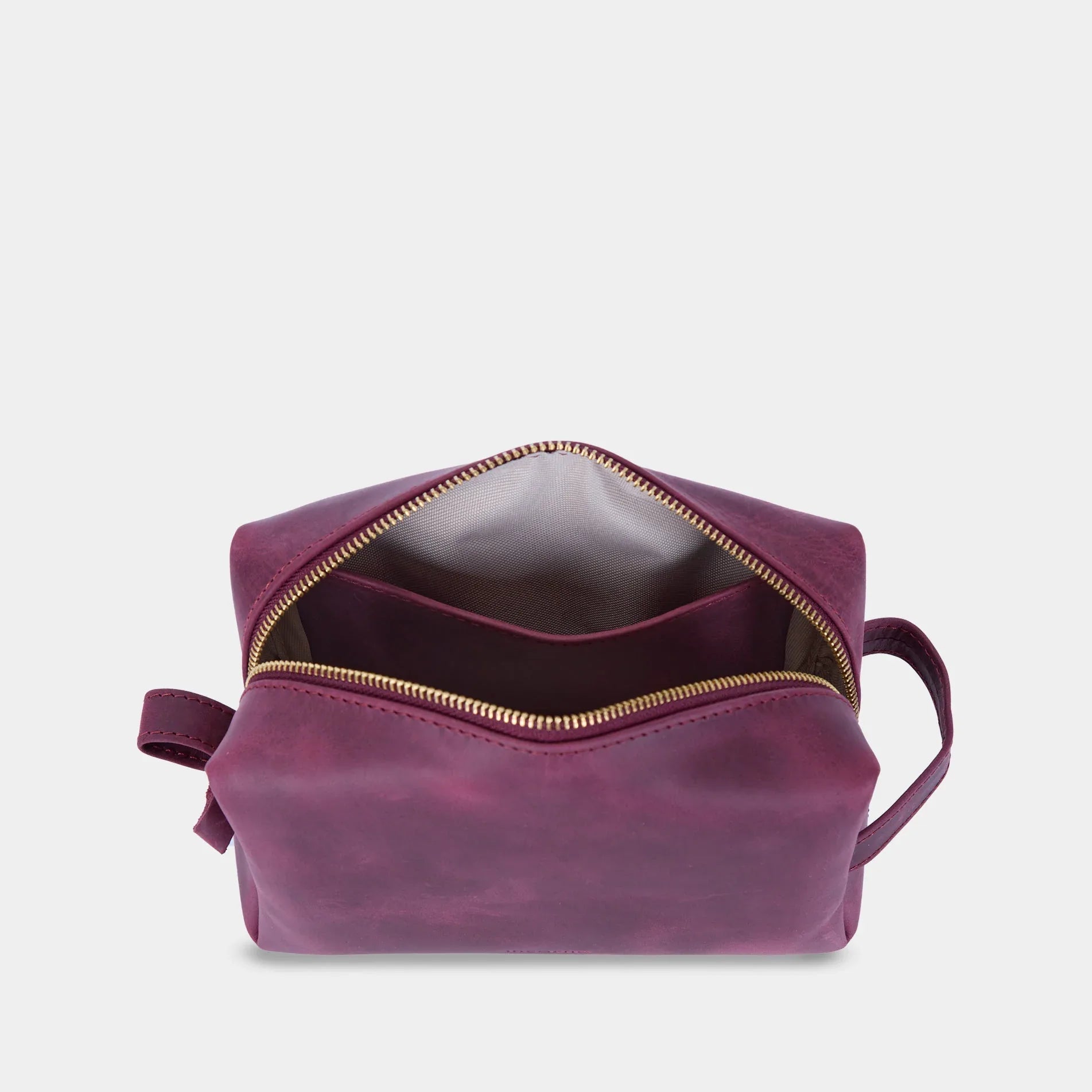 mirage fahrradtaschen Vintage-Lederset: Optimus Tasche-Rucksack und Mirage Kulturtasche  (burgunder)