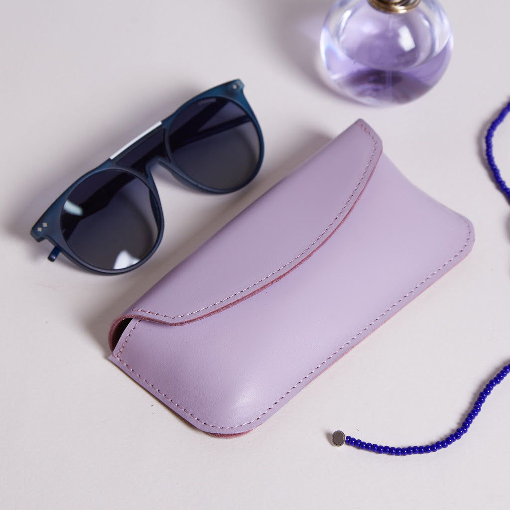 Ellet classic leather eyeglass case