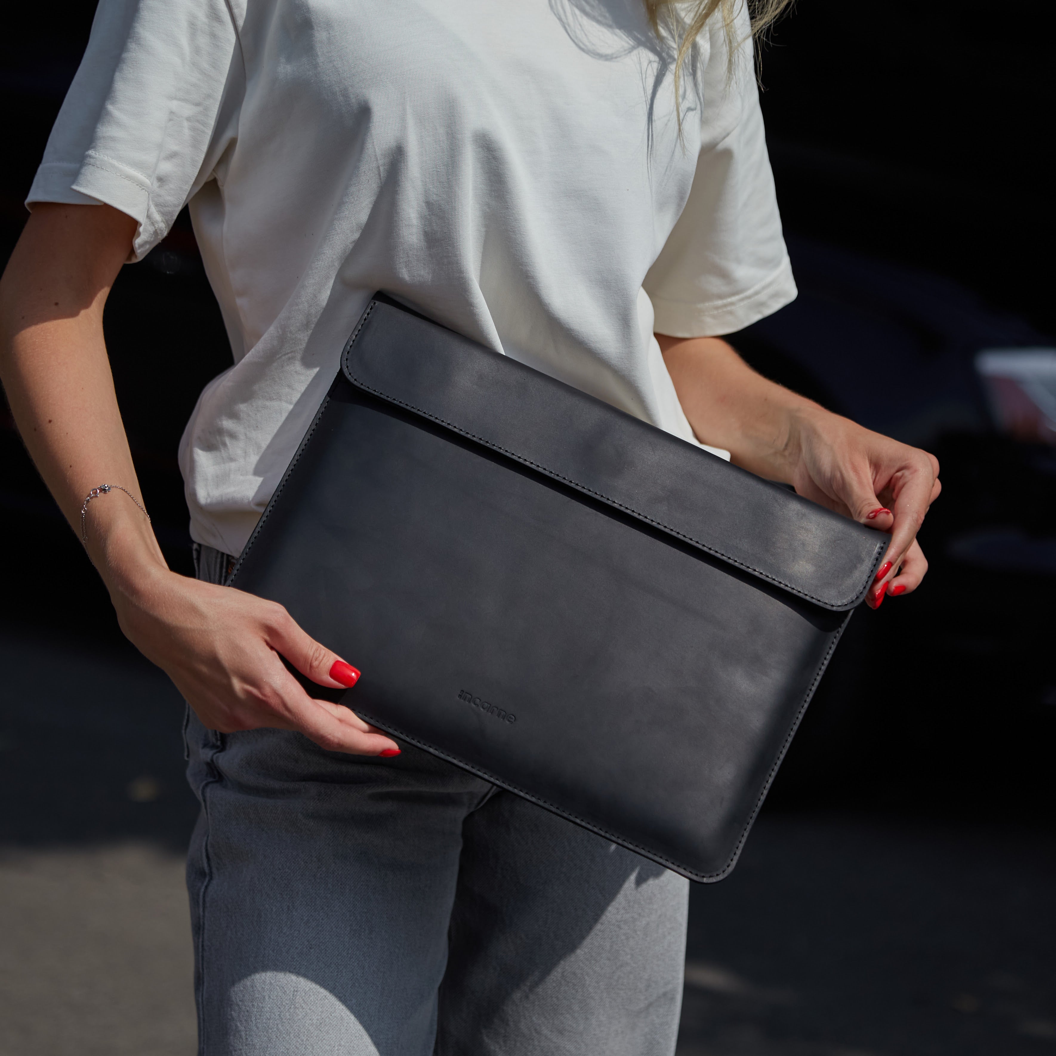 Klouz Laptop Sleeve, Black (vintage)