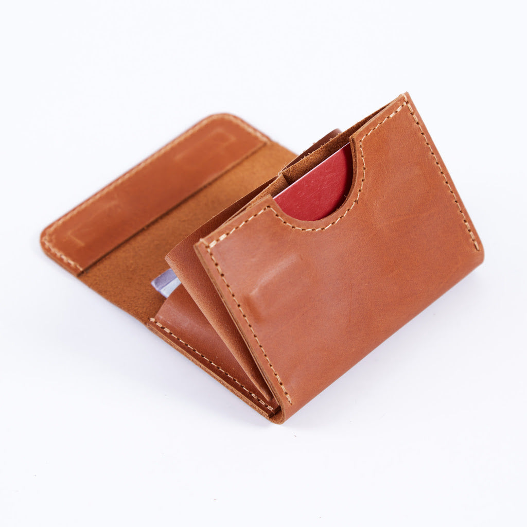 Lean Kompaktní peněženka s RFID blokováním vyrobená z vintage kůže
