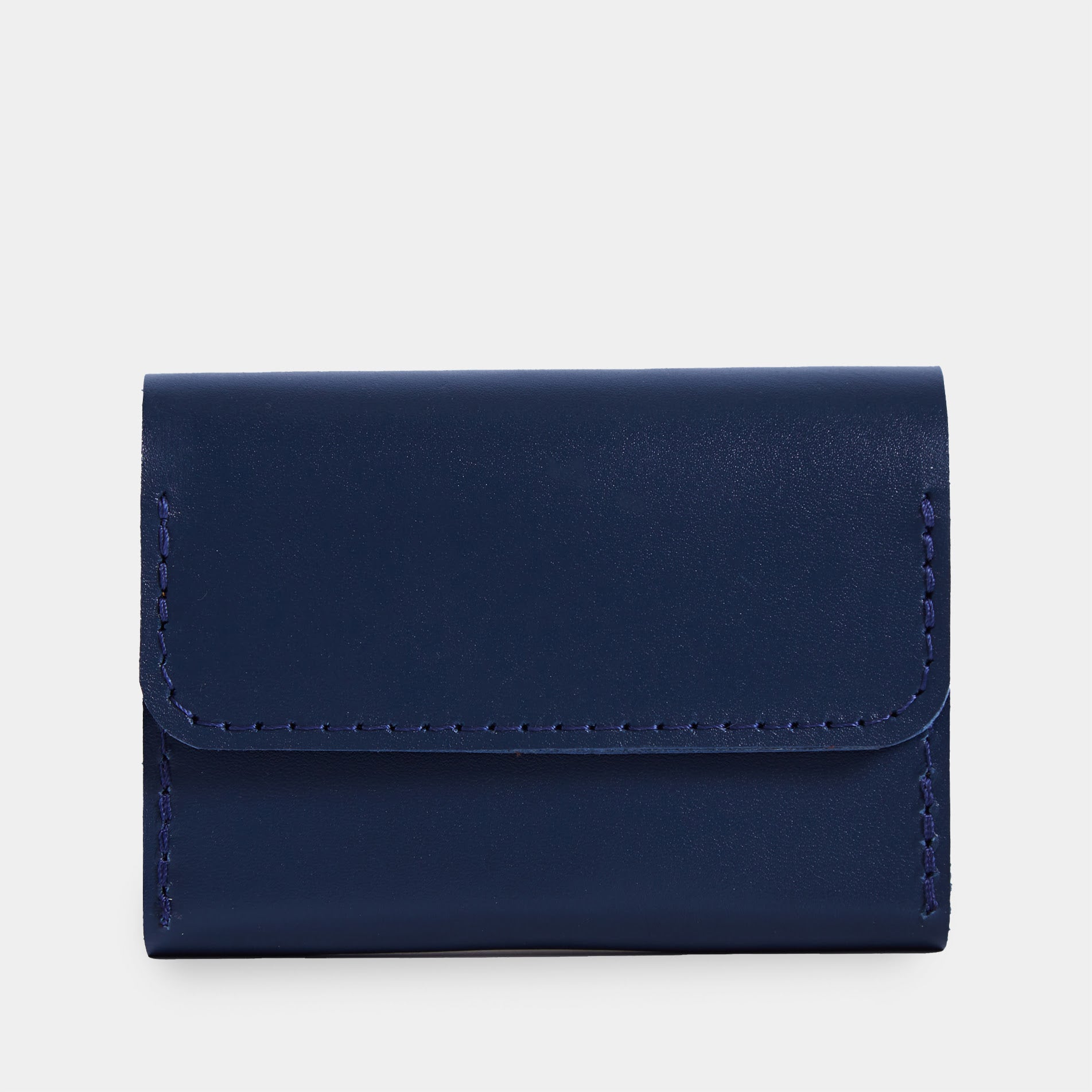 Portefeuille compact anti-RFID Lean en cuir classique