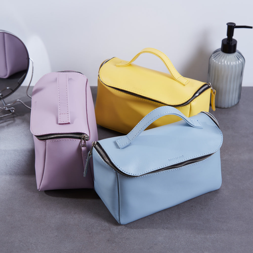 Kosmetiktasche Timeless aus klassischem Leder