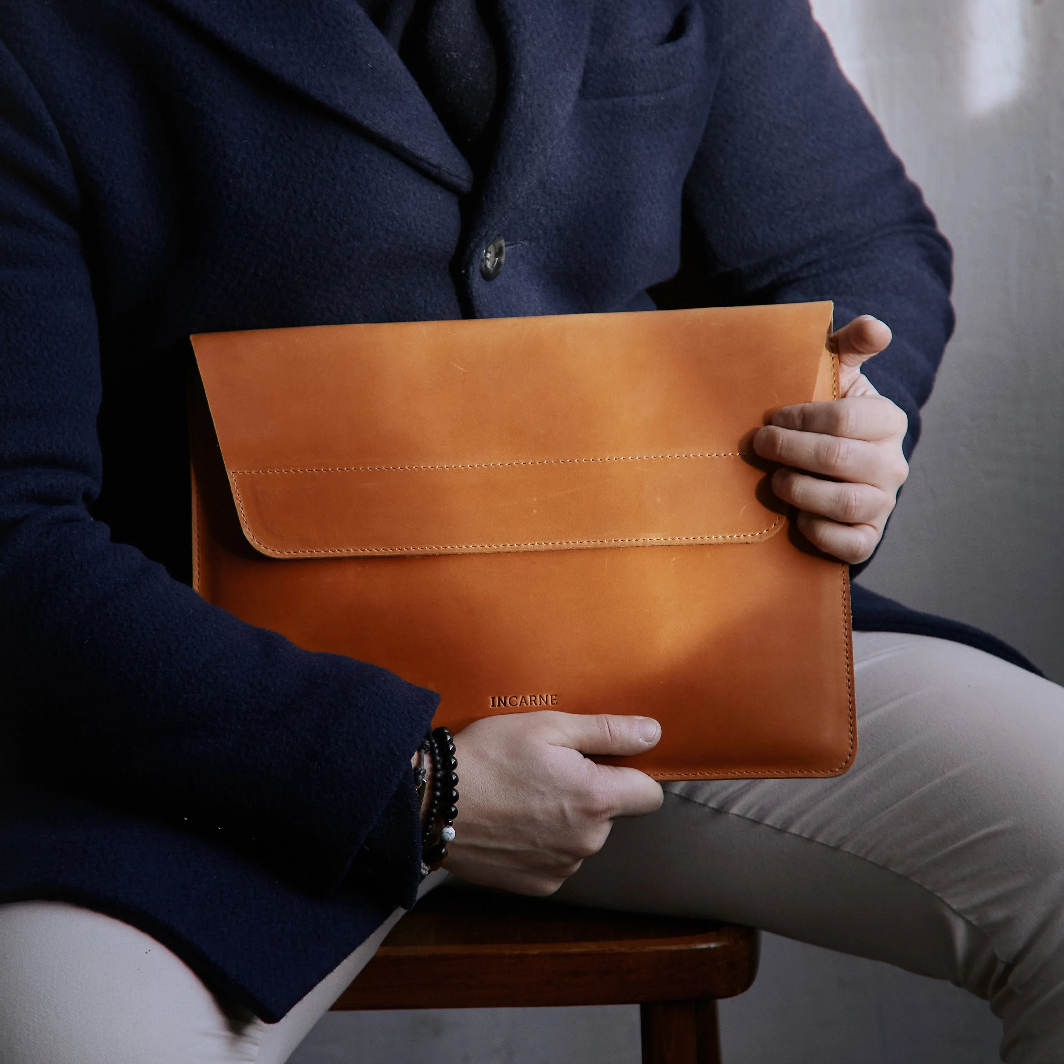 Corporate gifts: Line laptop sleeve - INCARNE® Ukraine