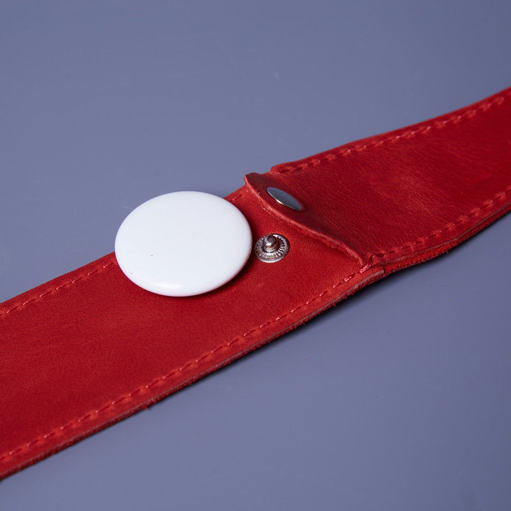 Skórzana obroża Air Collar dla średnich ras psów z uchwytem AirTag