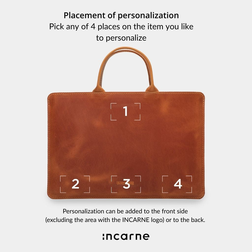 Manche d'ordinateur portable en cuir de tige