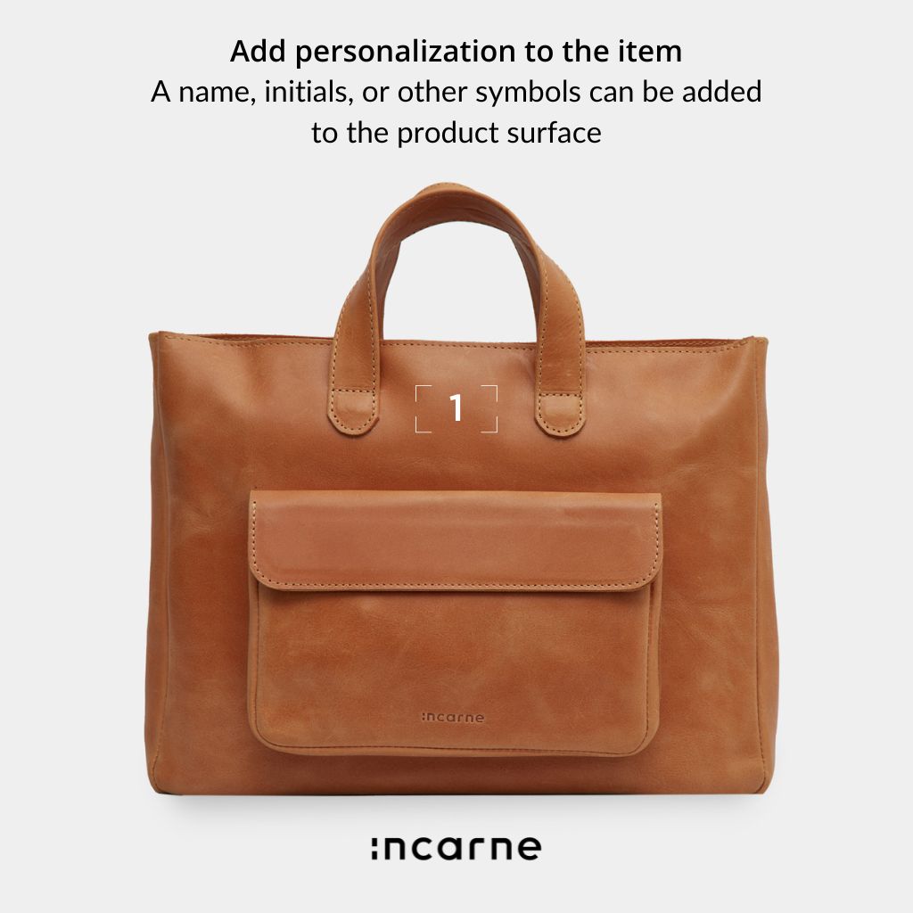Bolso convertible de cuero para computadora portátil Voyager