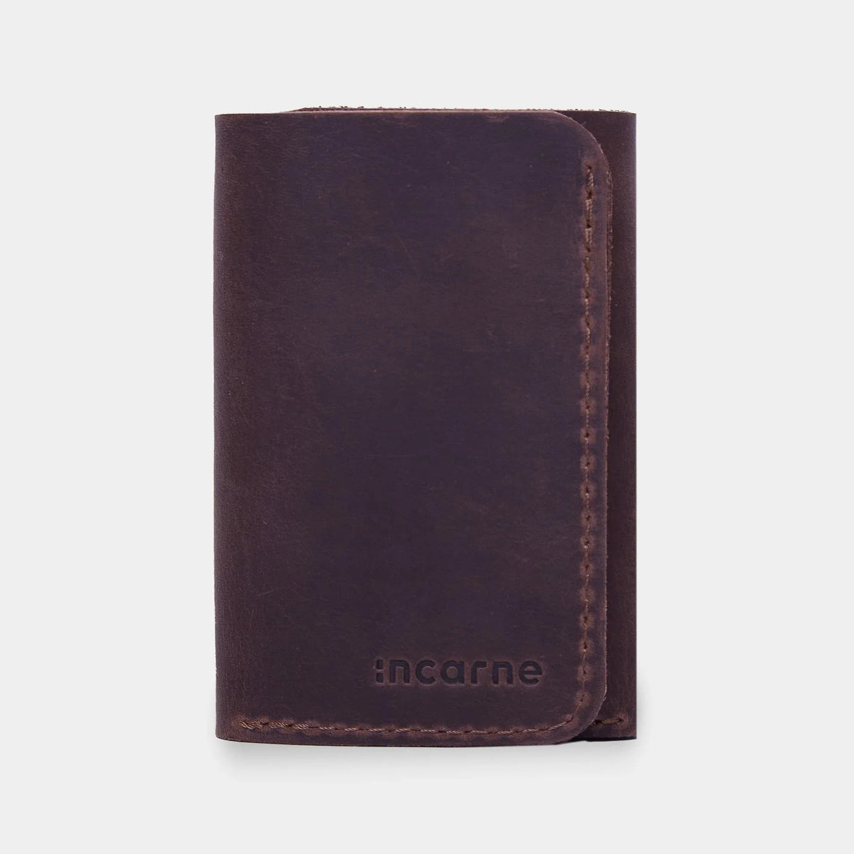 Mini Wallet Key Leather key holder, mini wallet Key Plus, brown (vintage)