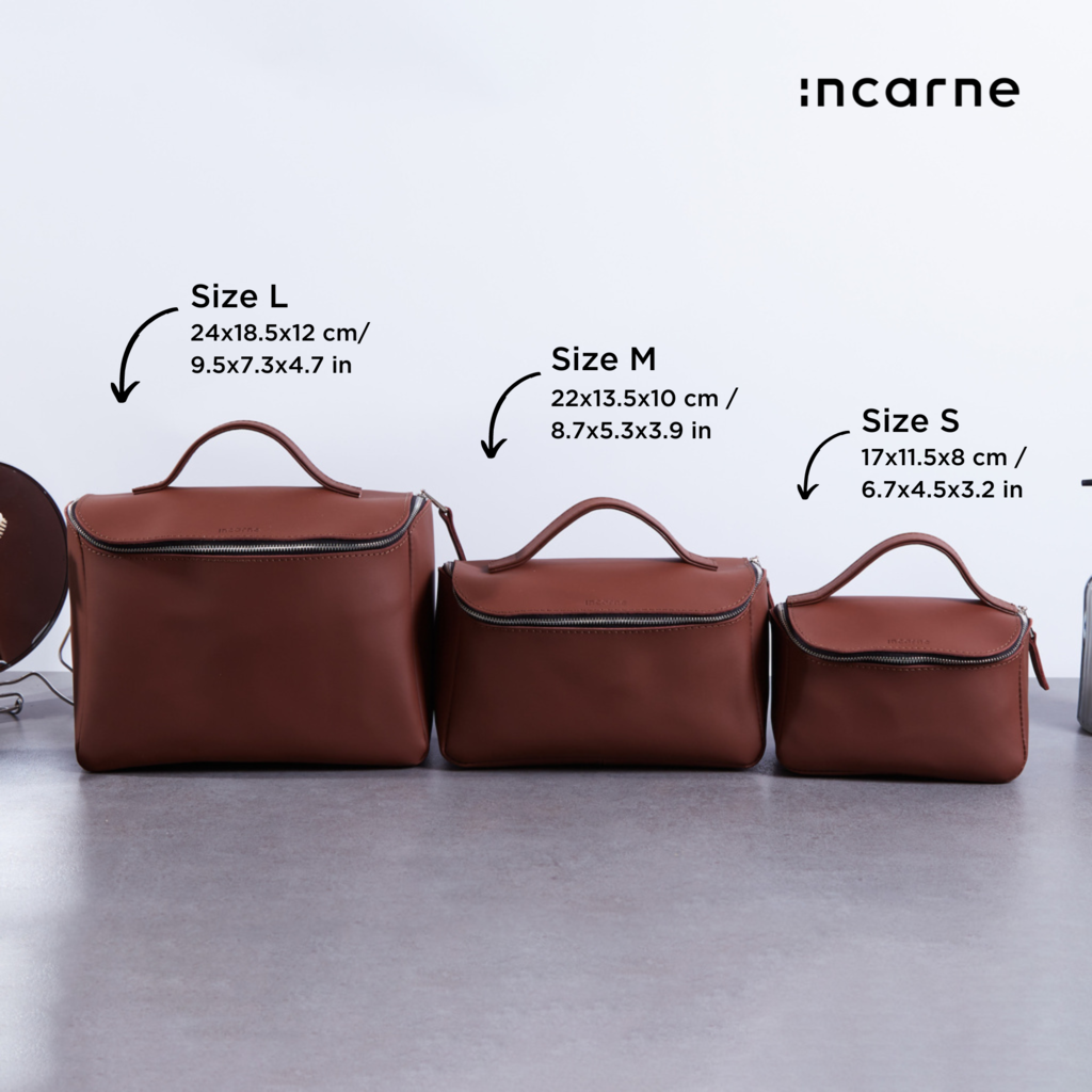 Kosmetiktasche Timeless aus klassischem Leder
