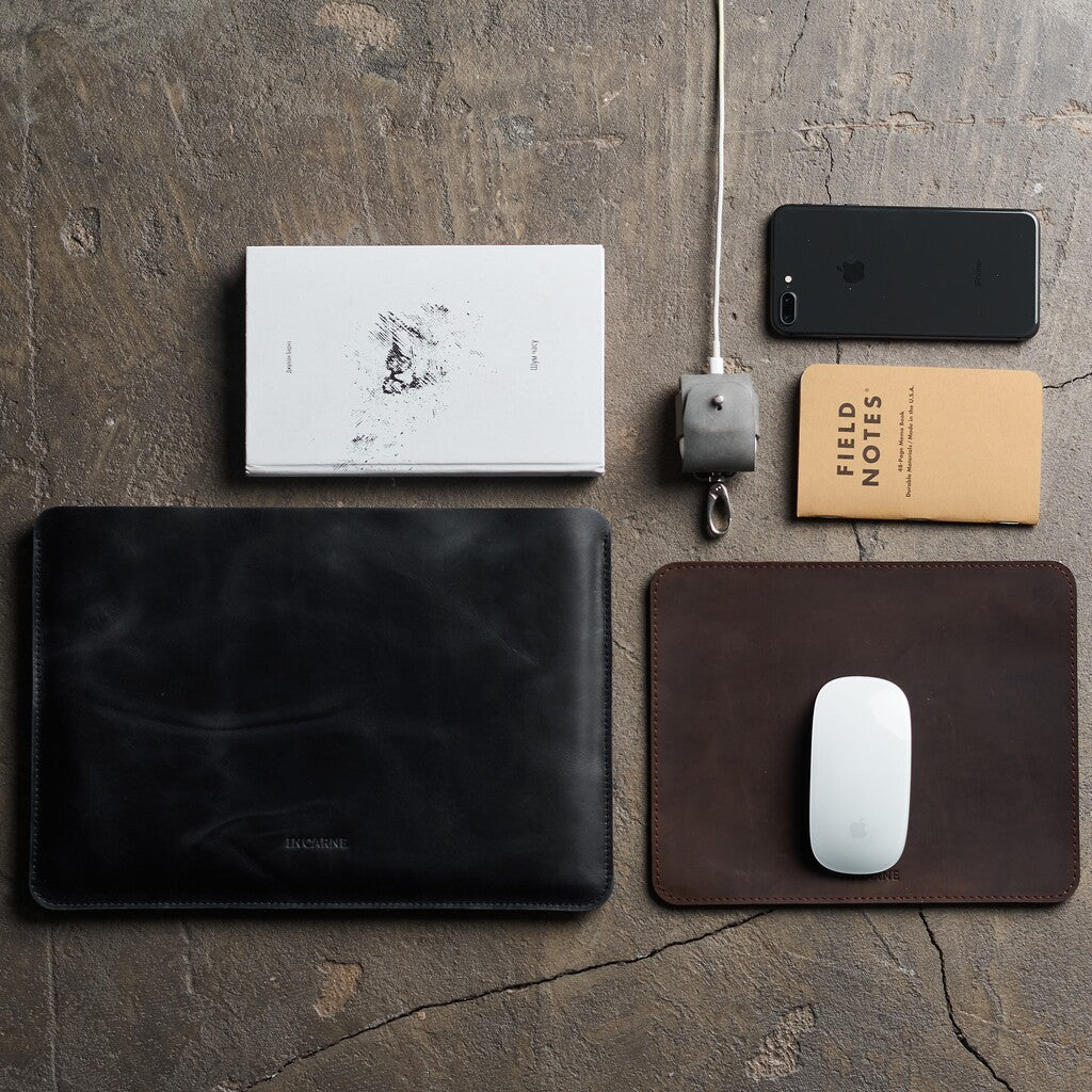 Mouspade en cuir mot