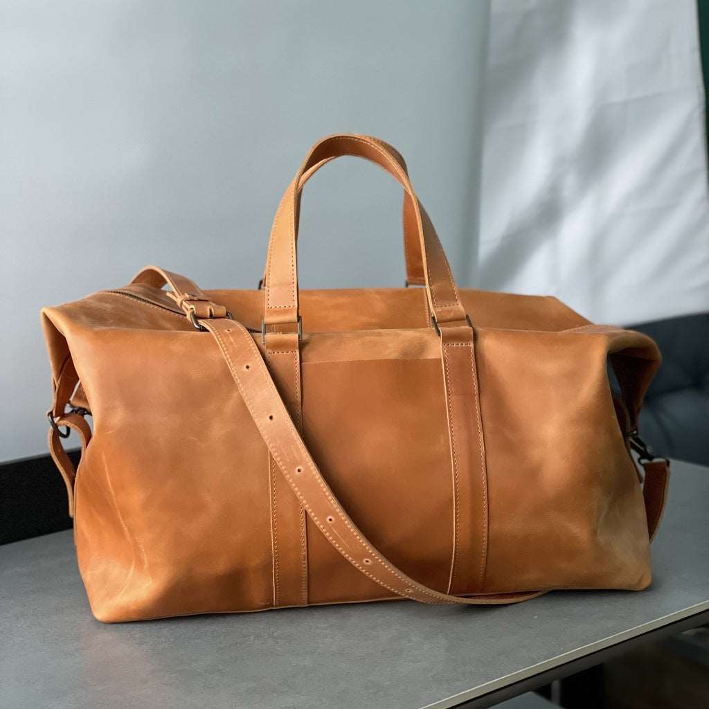 All In Leather Travel Bag