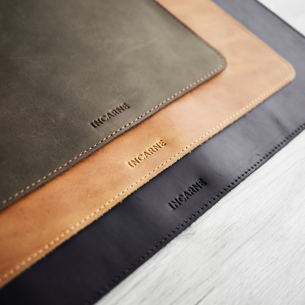 Mouspade en cuir mot